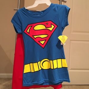 COPY - SuperGirl Medium New T-shirt with cape